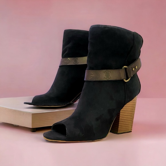 MIA Shoes - 🆕 Black Mia Open Toe Bootie
